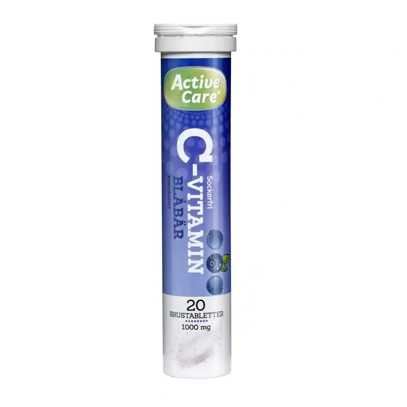 Active Care Vitamin C Blueberry 20 Effervescent Tablets